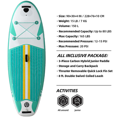 165LBS Capacity Touring Sup Board Inflatable Sup Paddleboard